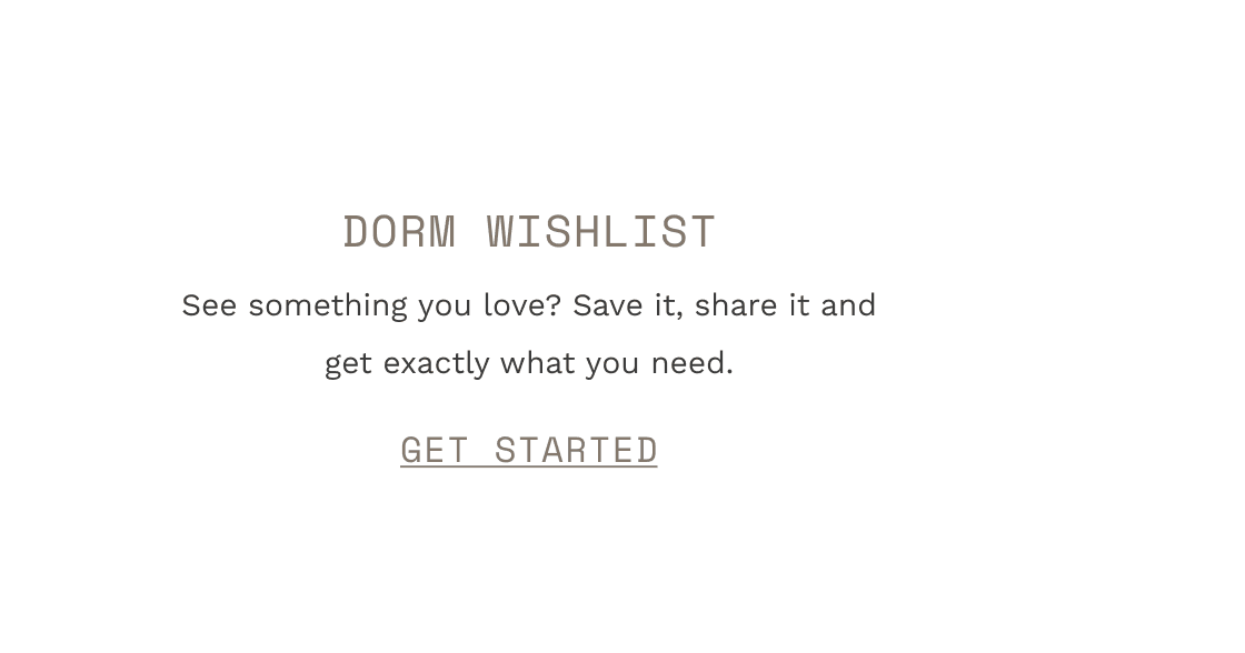 Dorm Wishlist
