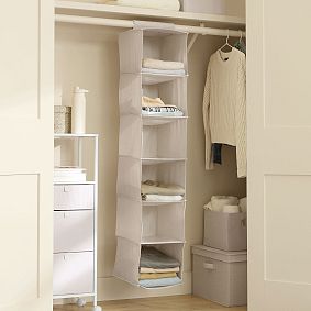 Six-Tier Hanging Closet Sweater Organizer