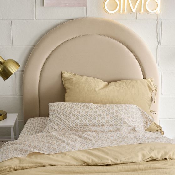 Dormify Smart Half-Moon Channeled No Nails Headboard