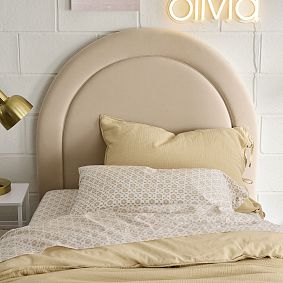 Smart Half-Moon Channeled No Nails Headboard