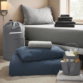 Keep-it-Cool Comforter™ Twin XL 13-Piece Dorm Bundle, Blue
