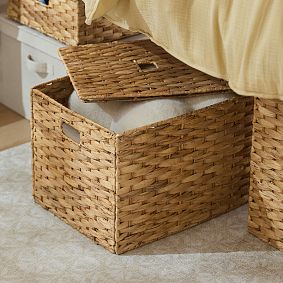 Natural Woven Foldable Storage Trunk