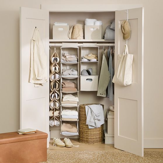 Dormify Build Your Own Closet Storage - Oat/White