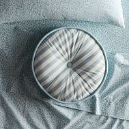 Round Stripe Pillow - Sky