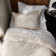 Laid-Back Stripe Duvet - Nutmeg Brown