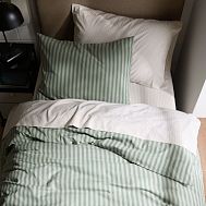 Tonal Stripe Duvet - Laurel Wreath