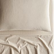 Laid-Back Stripe Sheet Set - Nutmeg Brown