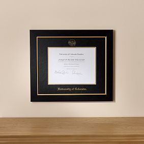 College Diploma Frame - Black
