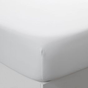 Everyday Solid Cotton Fitted Sheet