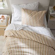 Greenpoint Stripe Duvet - Dijon Yellow
