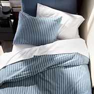 Tonal Stripe Duvet - Slate Blue