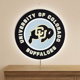 College Football LED Round Wall Decor