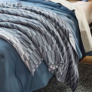 Staggered Stripe Throw Blanket