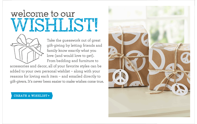 Introducing Our New Wishlist!